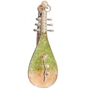 MZRAN Pince à cheveux élégante en forme de rose Pipa - Style chinois - Accessoire de cheveux en alliage - Pour femme et femme (dakeyou, neuf)