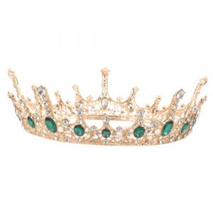 Beaupretty 1pc Mariée Mariée Cristal Antique Cuivre Forme Ronde Style Baroque Style (lorianca, neuf)