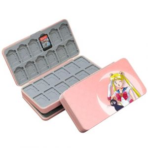 doepeBAE Rangement Switch Jeux, Boite Jeux Switch Rangement, Boite Rangement Jeux Switch, Doublure en Silicone, avec 48 Emplacements pour Cartes de Jeu et 48 Emplacements pour Cartes Micro SD (48M) (iQiin, neuf)