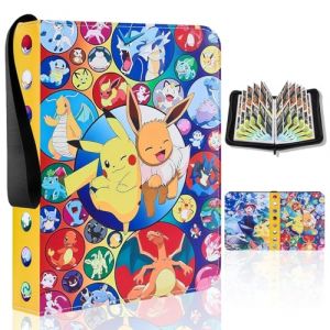 Classeur Carte Avec Fermeture Éclair, 50 Pages 400 Cartes Classeur, Album Avec Portable Poignée, Porte Cuir Imperméable (Zoouan_store, neuf)