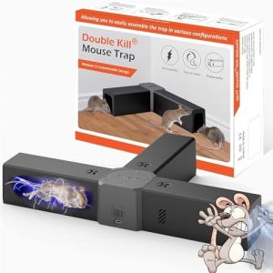 Piege a Rat Electrique, Jkevow Pi&egrave;ge &agrave; Souris 2000V Tension puissante pour Tuer Les Rats instantan&eacute;ment, Pi&egrave;ge &agrave; Rat pour Cuisine Maison Grenier -Efficace sur Petit Souris (Morix, neuf)