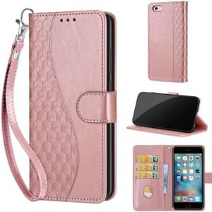 TOMYOU Coque pour iPhone 6 / iPhone 6s &Eacute;tui, avec [Magn&eacute;tique] [B&eacute;quille] Premium Cuir Housse Antichoc Portefeuille &Eacute;tui Compatible iPhone 6 / iPhone 6s Rose Or (WGR Global Business, neuf)