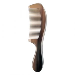 Peigne en corne pour femme - Brosse &agrave; cheveux naturels larges - Peigne antistatique pour le cuir chevelu - Accessoire de soin des cheveux - Brosse d&eacute;m&ecirc;lante douce pour des cheveux sains pour le (yonggehai, neuf)