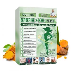 Moringa X Berberine Patch Minceur, Patch Minceur Ventre Berberine, Avanc&eacute; &Agrave; MicroAiguilles 10.en 1, Berberines Et Moringa Patches, Patchs &Agrave; Base D'Ingr&eacute;dients Naturels Pour (KusunokiNanmu, neuf)