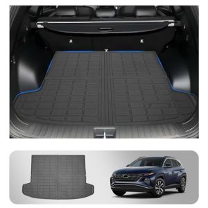 SHAOHAO Bac de Coffre Tapis de Protection pour Bottes de Voiture Compatible avec Hyundai Tucson NX4 2022 2023 2024 2025 Tapis de Protection pour Coffre de Voiture Hyundai Tucson Accessoires (SHAOHAO, neuf)