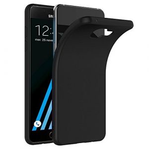 COPHONE® Coque Noir Compatible avec Samsung Galaxy A3 2016 A310, Housse Etui Noir en Gel TPU Silicone Souple Ultra Mince avec Anti Choc pour Samsung Galaxy A3 2016 A310 (CoPhone, neuf)