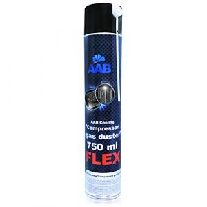 AABCOOLING Compressed Gas Duster FLEX 750ml - Bombe Depoussierante Avec un Tube Flexible, Bombe d'air Sec, Bouteille Air Comprimé pour Informatique Matériel, Aérosol Dépoussiérant PC (AAB Seller FR, neuf)