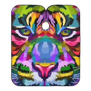 Gros Plan Du Visage De Tigres Pop Art Animal Peignoir Coiffure Antistatique Blouse Coiffeur Imperm&eacute;able Robe De Coiffure Pour Coiffeurs Barber Barbiers 140X168Cm (guangzhouhongchenmaoyishanghanggerenduzi, neuf)
