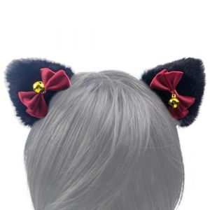 Pinces &agrave; cheveux avec oreilles de chat, &eacute;pingles mignonnes avec oreilles de chat, &eacute;pingles &agrave; cheveux dr&ocirc;les en peluche - Accessoires pour cheveux, Halloween habiller oreilles de chat mignon pinces &agrave; (sauvebe, neuf)