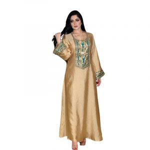 Djellaba Femme qualit&eacute; Premium - Caftan 1 pi&egrave;ce - Sublime djellaba Portable comme Une Abaya Femme - XL (10RG, neuf)
