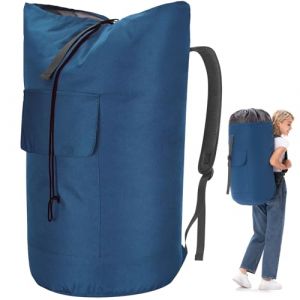 Sac à linge sale XXL 115 litres, sac à linge de voyage avec 2 bretelles rembourrées, sac à linge, sac à linge, sac de voyage, sac à linge, sac de rangement pliable, sac de voyage (fantabulous store, neuf)