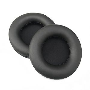 AKG Coussinets de rechange pour casques K52 K72 K92 K240 K242, Oreillette, Earpads, Noir, Cuir, Velours, Compatible avec AKG K52, K72, K92, K240, K242 (fivekim, neuf)