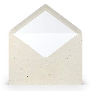 PAPERADO Lot de 75 enveloppes DIN C5 Terra Vanilla crème beige - 100 g/m² - Sans fenêtre - 15,7 x 22,5 cm - Enveloppes avec collage humide - Rabat pointu (Glüxx-Agent GmbH, neuf)