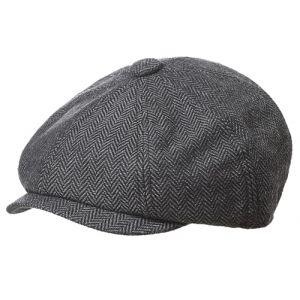 Maeau Casquette B&eacute;ret Enfant Gar&ccedil;on 4 5 6 7 8 9 Ans Casquette Gavroche Chevron Chapeau Tweed Newsboy B&eacute;b&eacute; 48 Mois Casquette Plate Irlandaise Retro Gatsby Souple Flat Cap Noir Gris Basque Hiver Automne (YOUXINGEU (Livraison sous 5 &agrave; 12 jours）, neuf)