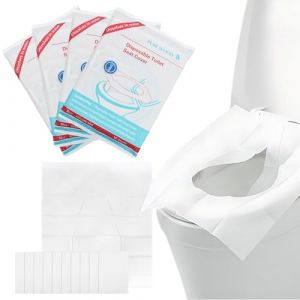 40 Pi&egrave;ces Protege Toilette Jetable,Protection Cuvette WC Jetable,Protege Cuvette WC Jetable,Portable Protection Toilettes Jetables,pour Toilettes Publiques,425mm*360mm(Blanc) (GZYUBIN-SHOP, neuf)