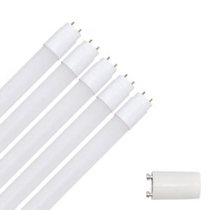 NCC-Licht Lot de 5 tubes LED, 150 cm, 22 W/830 G13, blanc chaud, 3000 K, remplacement pour tube fluorescent T8 58 W pour KVG avec démarreur (ncc-design, neuf)