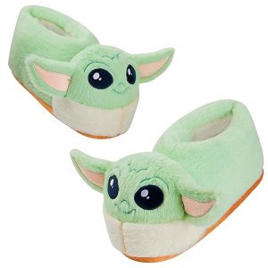 Disney Chaussons Femme Chaussons Peluche Adulte Rigolo Idée Cadeau Stitch Bourriquet Baby Yoda (Vert Baby Yoda, 37-38) (Get Trend., neuf)