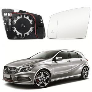 Verre de R&eacute;troviseur Remplacement pour Mercedes-Benz A B C E S-Class W176 W246 W204 W212 A207 C207 C216, R&eacute;troviseur Ext&eacute;rieur R&eacute;glable Adapt&eacute; Recul Miroir f&uuml;r C117 X156 C218 X218 X204 (Gauche) (JinsenTGG, neuf)