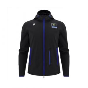 Macron Veste Softshell Travel Replica Homme Monster Energy MotoGP (FR/ES, Alpha/lettres, TG, Taille normale, Taille normale, Noir/Bleu) (OTRA Shop, neuf)