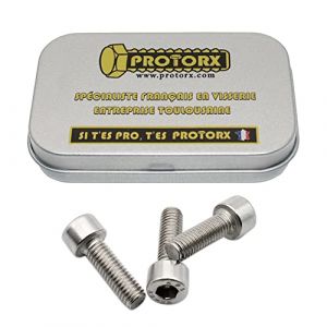Vis Btr M5 x 16mm : Boîte 10 Pcs CHC Inox Tête Ronde | Visserie pour Rondelle Écrous Métal | 6 Pans Creux Tête Cylindrique Acier A2 Anti-Rouille - DIN 912 | Boîte Rangement PROTORX (Kleoxs, neuf)