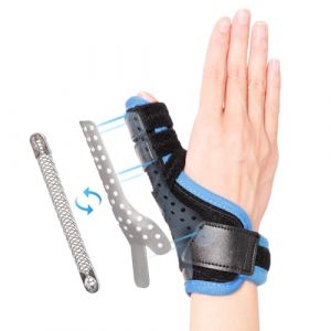 YiYame Attelle pouce droit et gauche, Orthese pouce pour pouce à gâchette, tendinite de Quervain, pouce cassé, entorse, arthrite, Attelle spica pour le pouce, 2 façons de soutenir le pouce, L/XL (YiYame-EU, neuf)