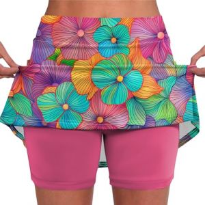 Ventes Flash Short Jupe Femme Sexy Jupe Short Femme Ete Femme 2 En 1 Jupe Jupe Short Femme Randonnée Jupe Short Femme Anti Frottement Cuisse Femme Pas Cher Jupe Longue Femme Ete Yoga Multicolore XL (SHONTON, neuf)