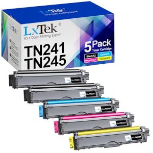 LxTek Compatible Toner Remplacement pour Brother TN241 TN245 pour MFC-9330CDW DCP-9020CDW MFC-9340CDW HL-3140CW HL-3150CDW HL-3170CDW MFC-9140CDN DCP-9015CDW (Noir Cyan Magenta Jaune, 5-Pack) (LKMJNDKJIKJNS, neuf)