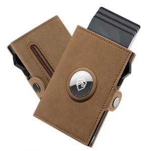 YESIIW Porte Carte Airtag avec Très Grande Capacité Pop-up Portefeuille Airtag pour Protection RFID & Magnétique Portefeuille Homme avec 7 Emplacements pour Cartes & Monnaie AirTag Wallet (Yesiiw, neuf)