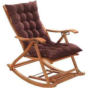 SHAIRMB FainéAnt Coussin Pad, Terrasse de Jardin éPais Grand Fauteuil à Bascule Coussin, Fauteuil Inclinable Relaxer Coussin de Chaise, pour Rotin Fauteuil Inclinable,café,40 * 108cm (haojia wei, neuf)