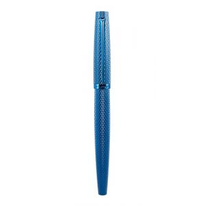 DIPLOMAT - Plume Viper - Stylo Plume Bleu Guilloche - Corps en Aluminium - R&eacute;sistant et &Eacute;l&eacute;gant - Garantie 5 Ans (MyHomeBoutique, neuf)