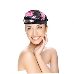 PACKOVE Charlotte Satin Extra Large Pour Femme De Nuit Avec Bord &Eacute;lastique Charlotte De Salon Pour Coiffure Satin Uni (Spring TU, neuf)