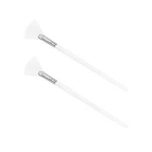 Veemoon 2pi&egrave;ces Pinceaux &Eacute;ventail Pour Masques Visage Brosse Soins Peau Manche Bois Souple Diy Application Uniforme (lucy Liu, neuf)