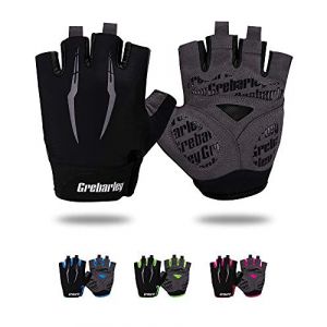Grebarley Gant Velo Homme Gant VTT Gant Musculation Gant Moto Cross Gant Scooter Gants CyclismeGants de Cyclisme (XXL, Noir) (AWASALES, neuf)