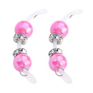 Faux piercing de téton réglable en silicone UV faux bijou de téton sans piercing pour femme Piercing de téton Rave Accessoires de corps Bague Style bonbons, Plastique (Piercing Jewelry, neuf)