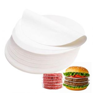 Hugwish 2000 pcs papier steak haché Rond 10 cm pour presse steak haché Ø 10 cm, papier sulfurisé 10cm pour presse steak haché machine steak haché (2000, 10cm) (fengxiaEU, neuf)