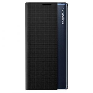 TANYO Smart View Coque pour Samsung Galaxy S20 FE (Fan Edition), Prime Étui Housse à Rabat avec Clear Afficher Fenêtre, Elégant Miroir Flip Etui Case Cover avec Support Pliable - Noir (Kuaigu, neuf)