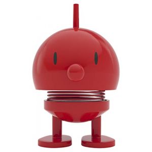 Hoptimist Bumble, Figurine &agrave; secouer, d&eacute;coration scandinave pour Le Salon, Le Bureau, l'entr&eacute;e, la Salle de Bain, Super Cadeau, 4,5 x 5,8 x 7,6 cm, Petit, Rouge (Kitchen Living Dining, neuf)