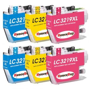 HenceBuy LC3219XL Cartouches d'encre Compatible pour Brother LC3219 XL LC3217 MFC-J5330DW MFC-J5335DW MFC-J5730DW MFC-J6930DW MFC-J6530DW MFC-J5930DW MFC-J6935DW (2 Cyan 2 Magenta 2 Jaune) (Dunchi-EU, neuf)
