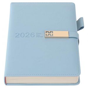 Agenda 2026, Agenda Acad&eacute;mique 2026 A5 Une Page par Jour, Planificateur Annuel Jan-D&eacute;c 2026, Planificateur Quotidien et Mensuel de Productivit&eacute; avec Porte-Stylo, Onglets Mensuels Color&eacute;s, Poche (Good Shopping  Store, neuf)