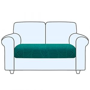 SHUOJIA Housse De Coussin De Canapé, Housse De Coussin Extensible, Housse Coussin D'assise Antidérapant, Housse De Protection pour Meubles Seat for Pets & Kids (Malachite Green,Large-2-Seater) (SHUOJIA, neuf)