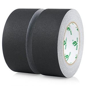 BOMEI PACK Noir Gaffer Ruban adh&eacute;sif en tissu, 50 MM x 30M, 2 Pack Mat Chiffon Tuban Adh&eacute;sif, Gaffers Tape pour C&acirc;bles, Photographie (BOMEI PACK FR, neuf)