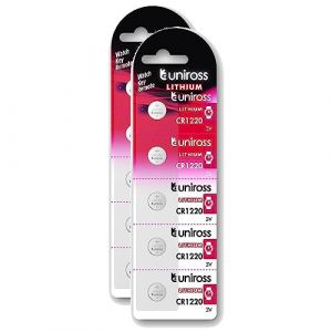 Uniross Pack de 2 x 5 Piles Lithium CR1220, 3V (Stock Bureau Maison Bien-&ecirc;tre, neuf)