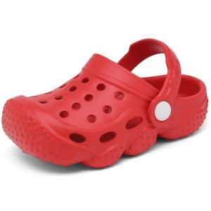 INMINPIN Unisexe Enfants Sabots Fille Gar&ccedil;on B&eacute;b&eacute; Sandales de Jardin Et&eacute; Antid&eacute;rapant L&eacute;g&egrave;re Chaussures de Plage et Piscine,Rouge,31 EU= Fabricant 32 (INMINPIN EUROPE, neuf)