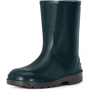 Ladeheid Chaussures en Caoutchouc imperm&eacute;ables Hautes pour Enfants - Bottes de Pluie pour gar&ccedil;ons et Filles LA-939 (Vert Fonc&eacute;, 35 EU) (Hisert, neuf)