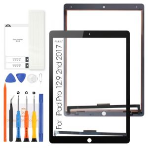 Arbilato pour iPad Pro 12.9 2017 2nd 2 Écran Tactile Remplacement A1671 A1670 Écran Tactile Digitizer Capteur avec Kits de réparation (Pas LCD) (Noir) (DR Phone, neuf)