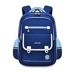 FANDARE Sac &agrave; Dos Enfant Sacs &agrave; Dos Loisir Sac a Dos Maternelle Cartables Scolaires pour Les 4-9 Ans Sacs d'&eacute;cole Sacs port&eacute;s Dos Voyage Sacs Filles Gar&ccedil;ons Scolaires Cartables Bleu L (BEWMER S.R.L., neuf)