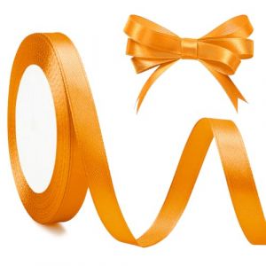 Ruban Orange Ruban or Ruban Satin 10mm X 23m Rubans Pour Couture Ruban Orange Decoratif Ruban Emballage Cadeau Ruban De Tissu Ruban Ruban Satin Décoratif Brillant Fin Ruban Jaune (yinhantiaotiao-EU, neuf)