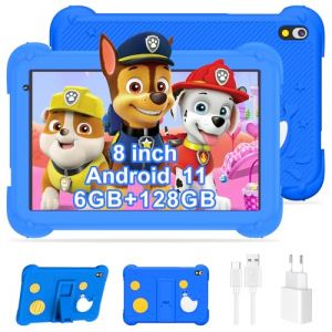 YUMBOT Tablette Enfants 8 Pouces Android 11 Éducative Tablette avec WiFi Bluetooth 1280x800 6GB RAM 128GB ROM Quad Core 4000mAh Double Caméra Google Play Contrôle Parental Tablette pour 3-14 Ans (SUNSHINE BABY PARADISE, neuf)