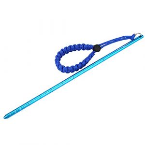 Alomejor Pointeur de plongée Bâton en Alliage d'aluminium Plongée sous-Marine Noise Maker Stick Rod Pointer avec lanière Poignet réglable Accessoires(Bleu) (Etmuxtr-EU, neuf)