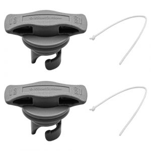Hsthe Sea 2 pièces Bouchon de Valve d'air de Kayak de Bateau Couvercle de Valve de Bateau Gonflable Bouchons d'air en Spirale Anti-poussière de Remplacement pour Piscine de Kayak(Gris) (Hsthe Sea EU, neuf)